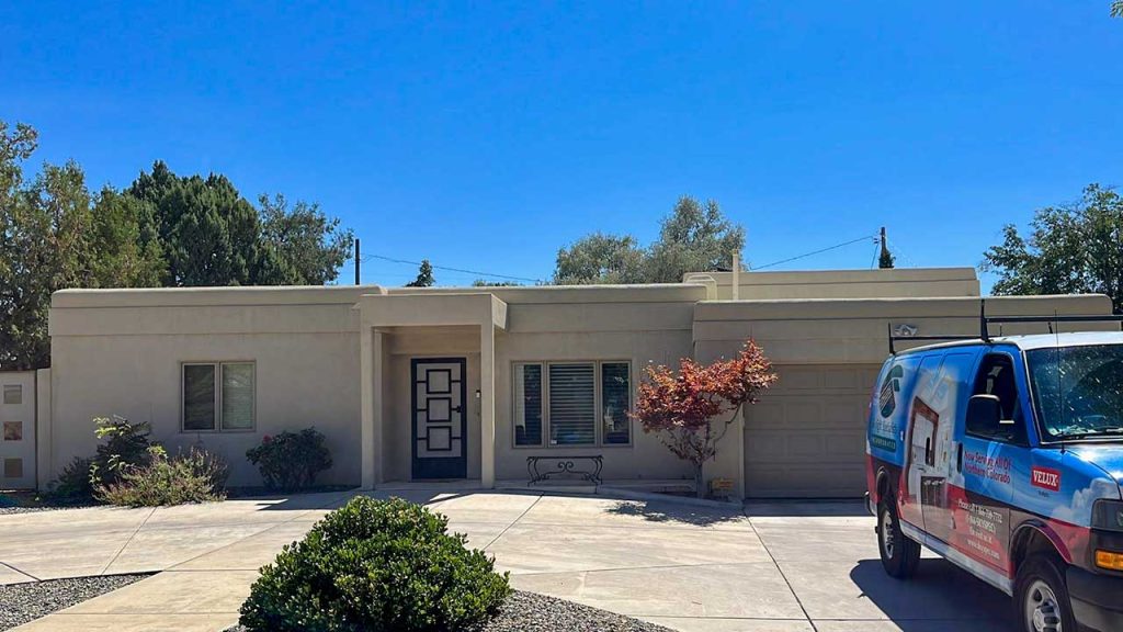 A street view of the residence.