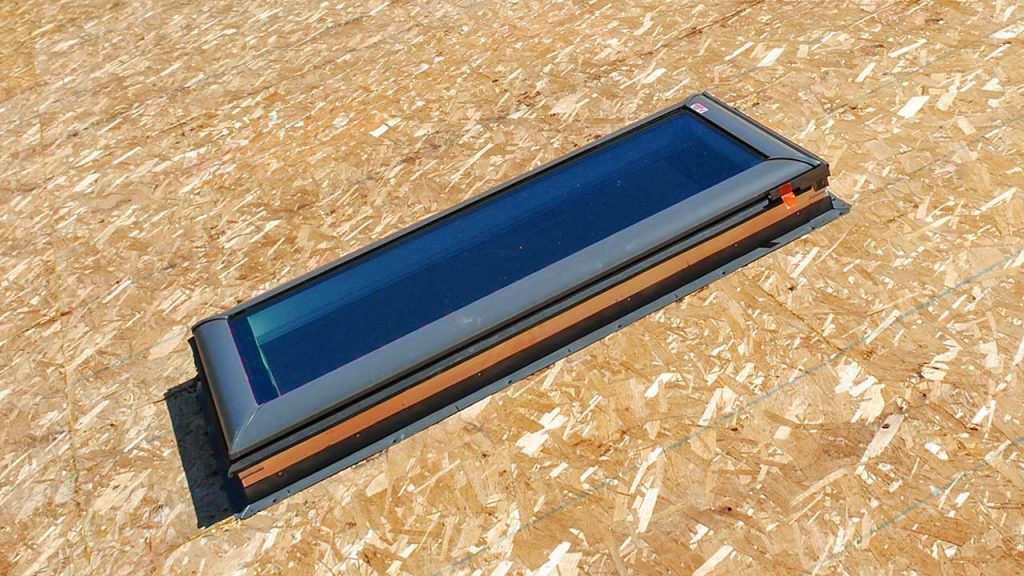 A deck mounted skylight.